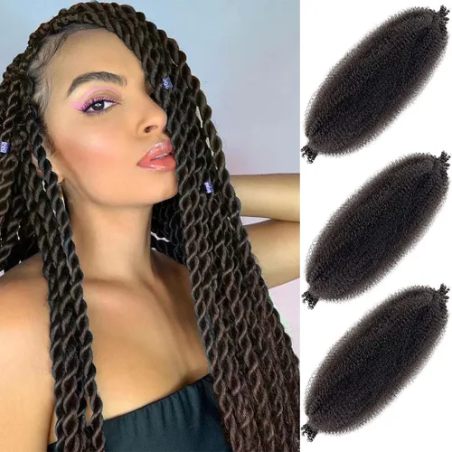 Vista 44 de Trenzas Afro Twist de 12 pulgadas - Cabello trenzado al crochet estilo Afro (12 pulgadas (Paquete de 3), 30#)