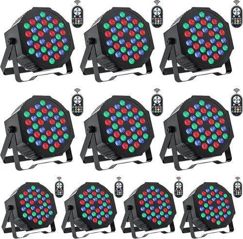 Vista 7 de Luces de escenario de 36 luces LED par, luces de U`King RGB para iluminación de escenario interior para Navidad, Halloween, fiesta de música