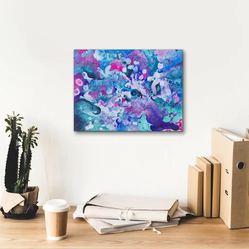 Vista 7 de Epic Graffiti 'Luminous Darkness' de Carissa Luminess, lienzo para pared, 16 x 12 pulgadas
