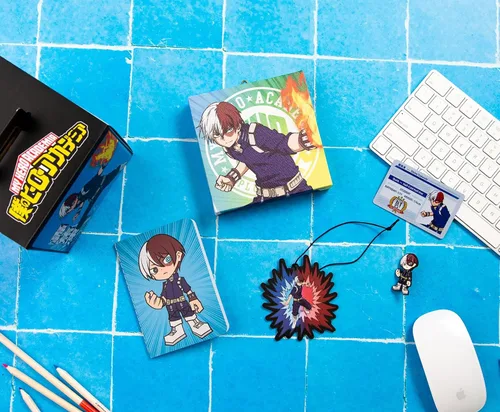 Vista 8 de JUST FUNKY My Hero Academia Looksee Mystery Blind Box, Shoto Todoroki Incluye 5 coleccionables temáticos