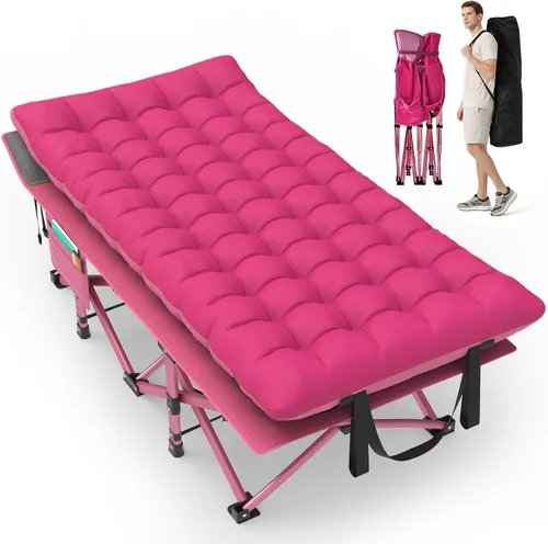 Vista 7 de Suteck Catre plegable XXL de 32 pulgadas, catres de dormir resistentes de 32 pulgadas gris ceniza