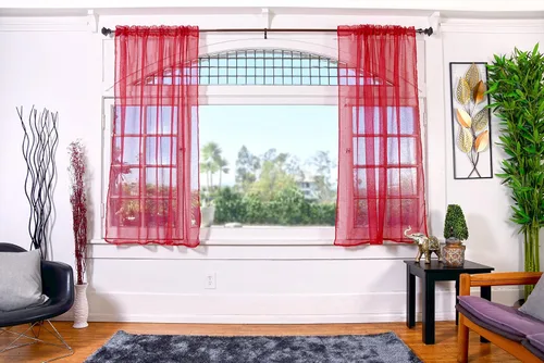 Vista 54 de All American Collection - cortinas Doli transparentes, 2 unidades Blanco