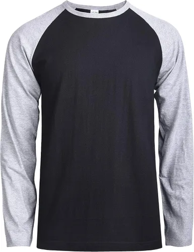 Vista 23 de TOP PRO Camiseta de béisbol de algodón raglán de manga larga para hombre