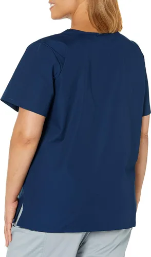 Vista 2 de ScrubZone - Parte superior de ambo con manga corta y cuello en V para mujer