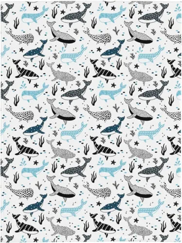 Vista 9 de Manta de ballenas con diseño de tiburones, manta ligera y cálida de franela de forro polar, acogedora y suave, manta de aire acondicionado, regalos