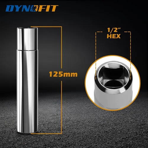 Vista 3 de Dynofit - Enchufe de tuerca de espiga para tuercas de una pieza estilo pico, herramienta de reemplazo de manga de instalación y extracción