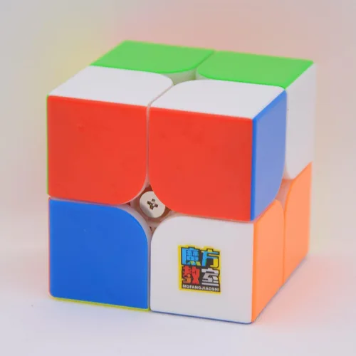 Vista 3 de Bukefuno MoYu RS2M 2022 - Cubo magnético de velocidad 2x2 sin calcomanías Magic MFJS RS 2M 2x2 rompecabezas cubo Moyu RS2M 2x2 2022 Speed RS2 M Cube