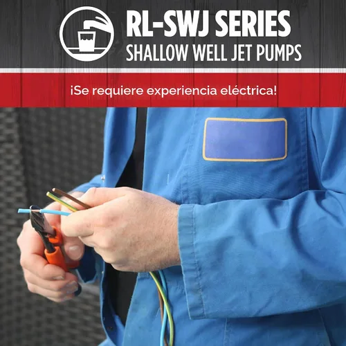 Vista 8 de Red Lion RL-SWJ50 1/2 HP, 12.6 GPM Bomba de chorro de pozo poco profundo de hierro fundido de doble voltaje (115/230 voltios), roja, 97080502