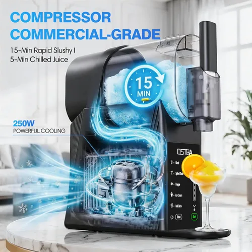 Vista 5 de OSTBA Máquina de helado suave de 88 oz, no necesita hielo Slushie Maker