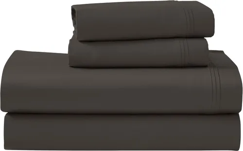 Vista 18 de Superior Juego de sábanas de algodón egipcio de 4 piezas, lujo de 1000 hilos, diseño moderno, sábanas sostenibles, básicos ultrasuaves, sólido
