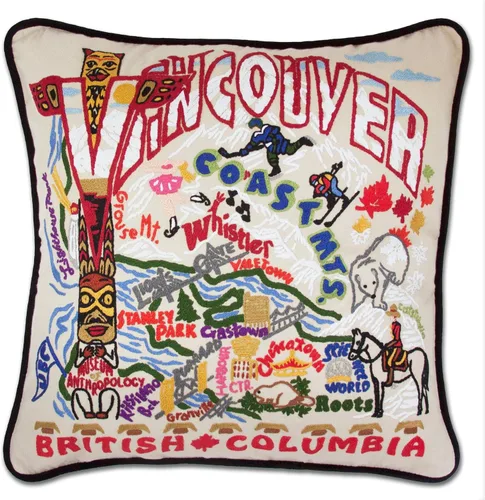Vista 49 de Catstudio Portland (Oregon) - Almohada decorativa bordada