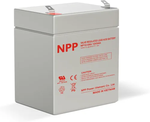 Vista 7 de NPP NP12-4Ah (F1) 12V 4Ah SLA Batería de alarma recargable con terminal F1 para panel de seguridad DSC, Power Patrol para SLA1056, Vista 20P ADT