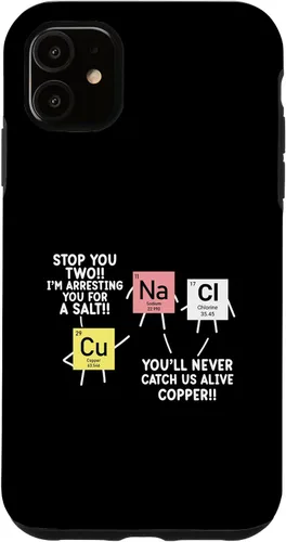 Vista 6 de Carcasa gráfica para iPhone 12 mini Chemistry Lover A Salt Science Teacher Student