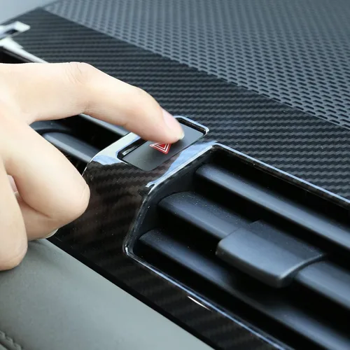 Vista 5 de Cubierta de ventilación de aire acondicionado para Land Rover Defender 110 2020 (estilo de fibra de carbono)