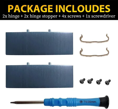 Vista 8 de Studio Pro Kit de reparación y reemplazo de bisagra para auriculares inalámbricos Beats Studio Pro (modelo A2924), piezas de metal, accesorios