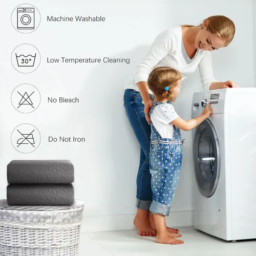 Vista 7 de Manta impermeable para perro, lavable, antideslizante, fundas de sofá para mascotas, resistentes al pelo de mascotas, para cama, silla, muebles