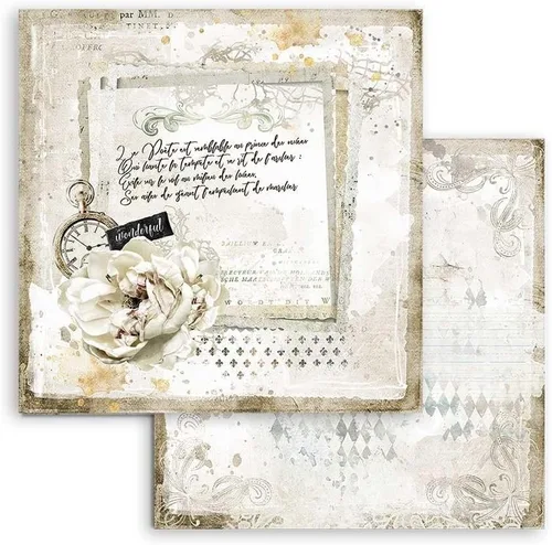 Vista 8 de STAMPERIA INTERNATIONAL, KFT Stamperia-Mini Scrapbooking Pad - Diario romántico, multicolor, 8 x 8 pulgadas, SBBS34