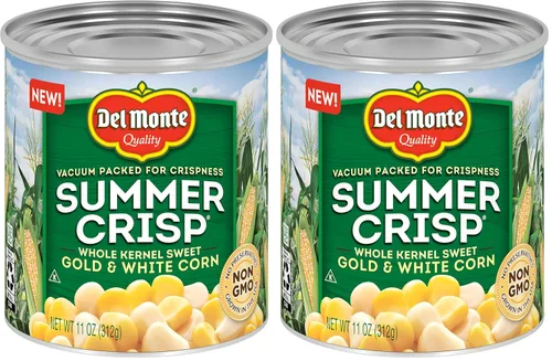 Vista 6 de Del Monte Summer Crisp Maíz de Granos Enteros Dorado y Blanco, 11 onzas, 12