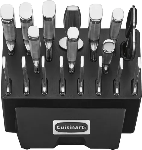 Vista 5 de Cuisinart C77SS-19P Normandy - Bloque de cubiertos (19 piezas, acero inoxidable, fresno negro)