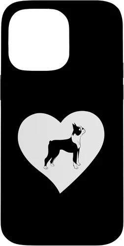 Vista 21 de Boston Terrier Heart Funny Boston Bull Terrier Pet Dog Lover Case for iPhone 17
