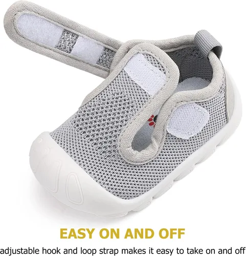 Vista 3 de Zapatos ligeros y transpirables para bebés y niños pequeños, zapatos antideslizantes para caminar al aire libre, zapatos deportivos para niños