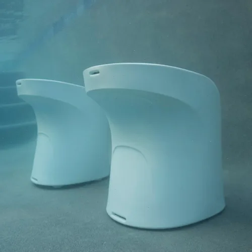 Vista 4 de Ledge Lounger Taburetes de bar para piscina, en agua, juego de 2, bajo el Nube