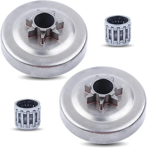 Vista 12 de . 325"-7T Spur embrague tambor aguja jaula para Husqvarna 340 345 350 351 353 EPA 445 450 445E 450E Jonsered 2145 2150 McCulloch PM5000 .325"-7