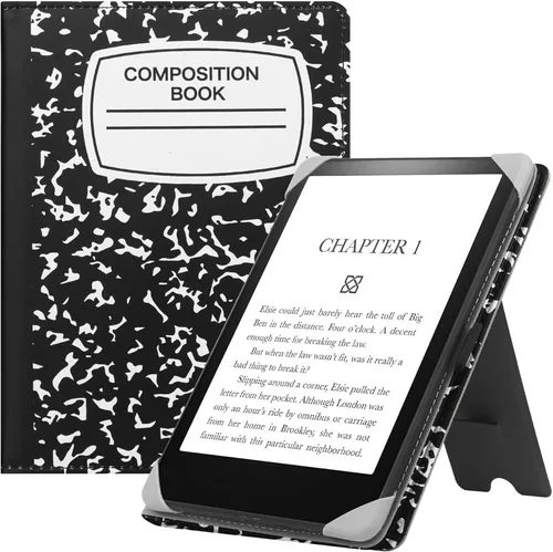 Vista 9 de HGWALP Funda universal para lectores electrónicos de 6-6.8-7 pulgadas, funda Paperwhite con correa de mano compatible con todos los libros