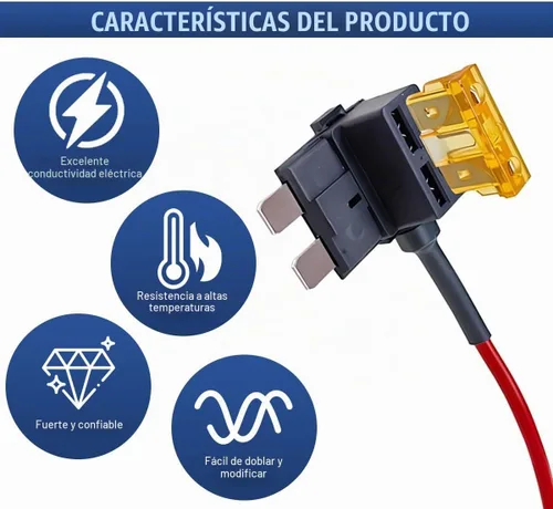 Vista 5 de ZIMISI 5PCS 12V Fusible Add-a-Circuit para automóvil (mediano)