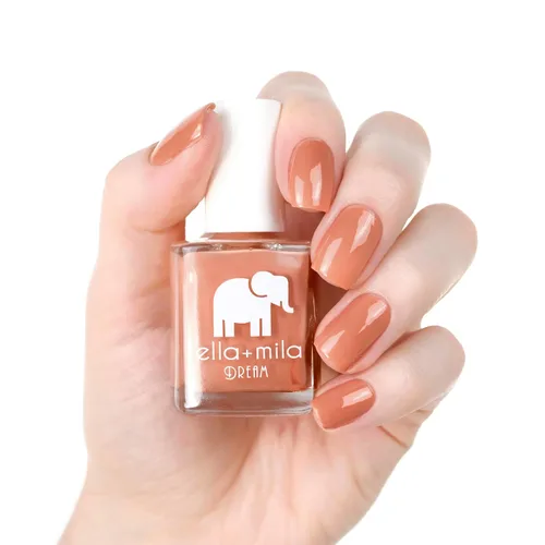 Vista 3 de ella+mila - Esmalte de uñas vegano, secado rápido y resistente al astillado (A La Nude)