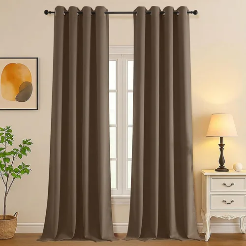 Vista 38 de Simplebrand Juego de 2 paneles de cenefa aguamarina para ventana de cocina de 14 pulgadas de largo, cortinas de oscurecimiento de habitación