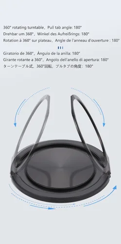 Vista 6 de Funda compatible con Hmd M-Kopa X1 [con 1 protector de pantalla de vidrio templado] Funda híbrida [soporte de anillo de 360° magnético] CX-24-HEI