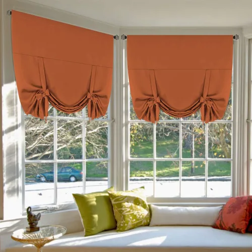 Vista 25 de H.Versailtex Estor Enrollable Borgoña para Ventana Pequeña con Aislamiento Térmico de Ahorro de Energía Panel de Cortina Corta con Bolsillo