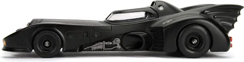 Vista 5 de Jada Toys DC Comics Batman 1989 - Kit de modelo de coche Batmobile DIE-CAST, vehículo a escala 1: vehículo a escala de 24 y figura de metal