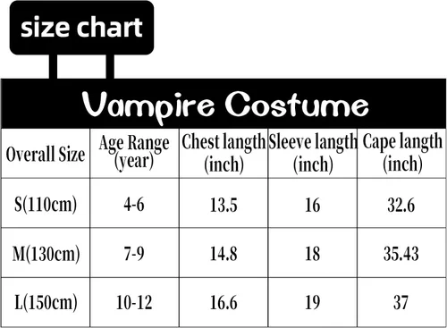 Vista 6 de Funnlot Disfraz de vampiro para niños de lujo vampiro niño Cosplay vestido