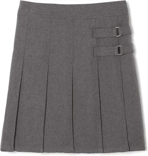 Vista 12 de French Toast Girls Adjustable Waist Pleated-Front Two-tab Scooter Azul marino
