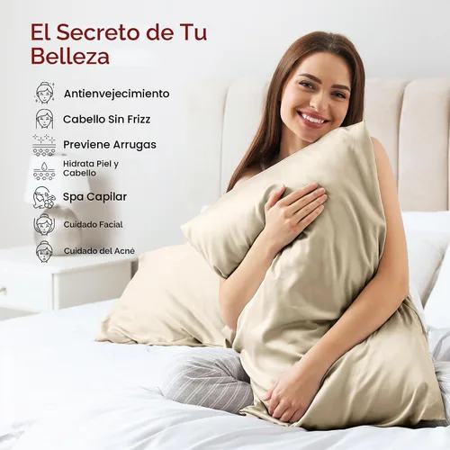 Vista 5 de Juego de 2 fundas de almohada de seda 100% de tamaño estándar, fundas de almohada de seda de morera para cabello y piel, juego de 2, seda de la más
