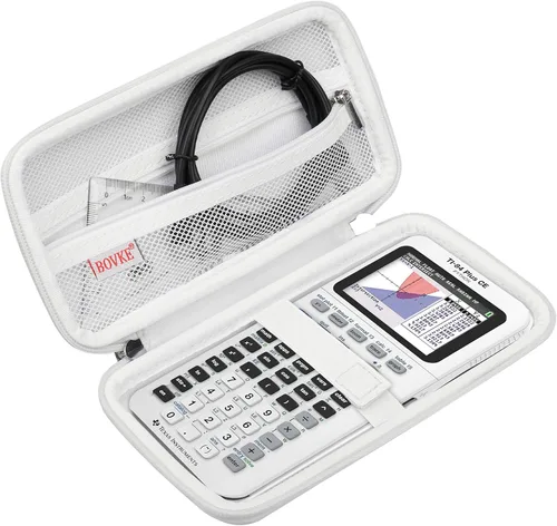 Vista 14 de BOVKE Estuche Duro de Viaje para Calculadora Gráfica Texas Instruments TI-84 Plus CE/TI-84 Plus/TI-83 Plus CE/TI-83 Plus/Casio fx-9750GIII, Bolsillo