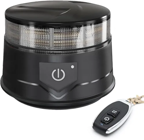 Vista 10 de Agrieyes Clase I Gran Luz de Baliza LED de 6.6 Pulgadas, 80W, Luces de Advertencia y Precaución Automáticas Sensibles a la Luz, Luces Ámbar2