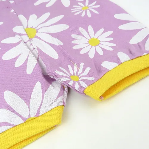 Vista 4 de HonestBaby Pijamas de 2 piezas para niñas, 100% algodón orgánico para bebés, niñas pequeñas (LEGACY)