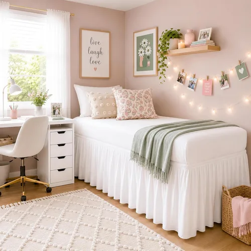 Vista 18 de SlumberWell Falda de cama con volantes, tamaño individual XL, caída de 36 pulgadas, gris oscuro Solución de almacenamiento oculto