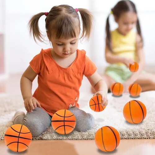 Vista 4 de 30 pelotas de baloncesto grandes de 2.5 pulgadas, pelota deportiva antiestrés Mini Foam Balls Anxiety Stress Relief for Basketball Party Favor