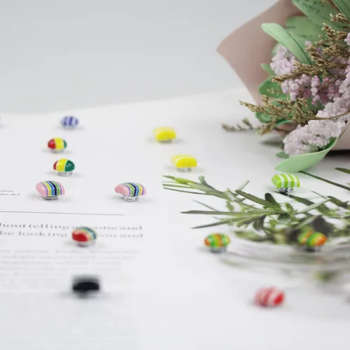 Vista 6 de Spiritlele 12 Pairs Colors Crystal Magnetic Earrings Set CZ Clip on Non Piercing Fake Stud Earrings Unisex