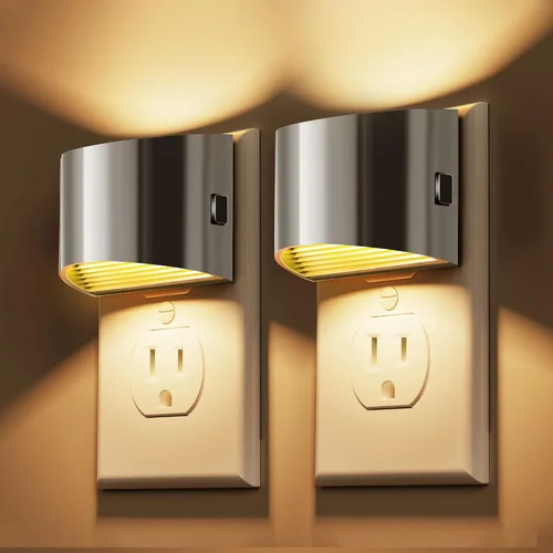 Vista 13 de L LOHAS LED Las luces nocturnas se enchufan en la pared con 3CCT ajustable, luz nocturna de 1W (1600K/3000K/5000K), 1W Nightlights Plug in Wall