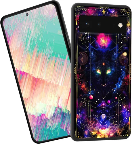 Vista 38 de Funda delgada para Google Pixel 4 XL, funda delgada de silicona de TPU suave a prueba de golpes para Google Pixel 4 XL, gato negro luna estrellada