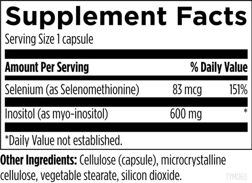 Vista 3 de Designs For Health Thyrommune - Suplemento de apoyo tiroideo con selenio (selenometionina) + mio-inositol - vegano y sin gluten (60 cápsulas)