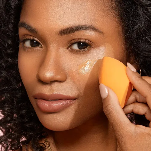 Vista 15 de Real Techniques Esponja milagrosa para la piel + Polvo de maquillaje 2 en 1, esponja para mezclar maquillaje y polvo de doble cara, para líquidos