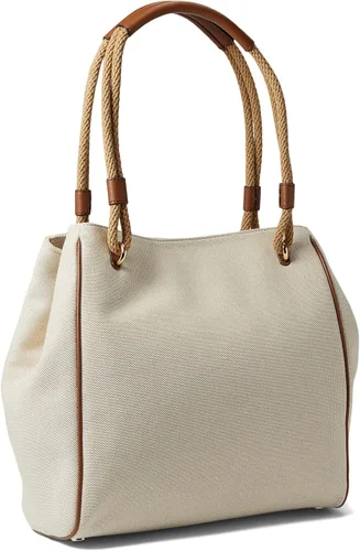 Vista 2 de Michael Kors Talia - Bolsa grande de agarre natural equipaje talla única, NaturalEquipaje