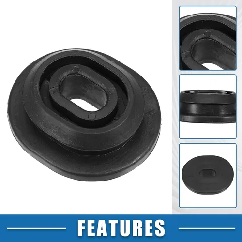 Vista 3 de Buje de montaje del radiador del coche 1K0121367F Soporte del radiador para Volkswagen para Audi Negro (juego de 2)