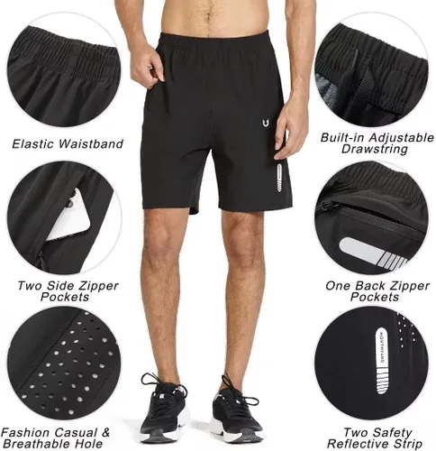 Vista 4 de NORTHYARD - Pantalones cortos deportivos para correr para hombres, ligeros, de secado rápido, 7, 5 o 9 pulgadas, para senderismo, deportes, gimnasio